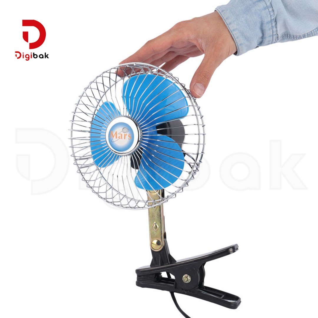 پنکه گیره دار خودرو Oscillating سایز 6 اینچ 12 ولت